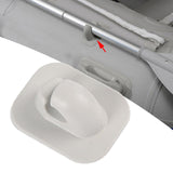 Maxbell Kayak Paddle Holder Clip Replacement Deck Mounted for Marine Inflatable Boat Gray White
