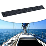 Maxbell 39" Fish Ruler for Boat Accurate 6mm Thickness High Density for Sailboats dark gray black