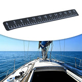 Maxbell 39" Fish Ruler for Boat Accurate 6mm Thickness High Density for Sailboats dark gray white