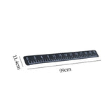 Maxbell 39" Fish Ruler for Boat Accurate 6mm Thickness High Density for Sailboats dark gray white