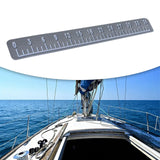 Maxbell 39" Fish Ruler for Boat Accurate 6mm Thickness High Density for Sailboats light gray white