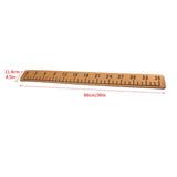 Maxbell 39" Fish Ruler for Boat Accurate 6mm Thickness High Density for Sailboats light black brown