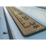 Maxbell 39" Fish Ruler for Boat Accurate 6mm Thickness High Density for Sailboats light black brown