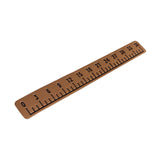 Maxbell 39" Fish Ruler for Boat Accurate 6mm Thickness High Density for Sailboats light black brown