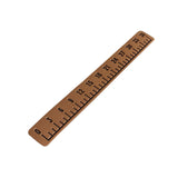 Maxbell 39" Fish Ruler for Boat Accurate 6mm Thickness High Density for Sailboats light black brown