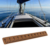 Maxbell 39" Fish Ruler for Boat Accurate 6mm Thickness High Density for Sailboats light black brown