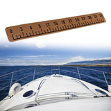 Maxbell 39" Fish Ruler for Boat Accurate 6mm Thickness High Density for Sailboats light black brown