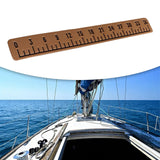 Maxbell 39" Fish Ruler for Boat Accurate 6mm Thickness High Density for Sailboats light black brown
