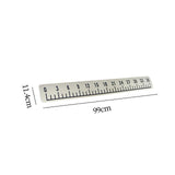 Maxbell 39" Fish Ruler for Boat Accurate 6mm Thickness High Density for Sailboats beige black