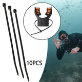 Maxbell 10x Scubaregulator Mouthpiece Tie Wrap Black for Snorkeling Dive Resorts