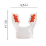 Maxbell Scuba Regulator Mouthpiece with Tie Strap Comfort Bite Replacement for Adult Orange