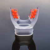 Maxbell Scuba Regulator Mouthpiece with Tie Strap Comfort Bite Replacement for Adult Orange