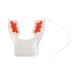 Maxbell Scuba Regulator Mouthpiece with Tie Strap Comfort Bite Replacement for Adult Orange