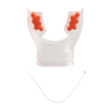 Maxbell Scuba Regulator Mouthpiece with Tie Strap Comfort Bite Replacement for Adult Orange