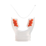 Maxbell Scuba Regulator Mouthpiece with Tie Strap Comfort Bite Replacement for Adult Orange