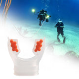 Maxbell Scuba Regulator Mouthpiece with Tie Strap Comfort Bite Replacement for Adult Orange