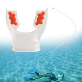 Maxbell Scuba Regulator Mouthpiece with Tie Strap Comfort Bite Replacement for Adult Orange