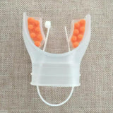 Maxbell Scuba Regulator Mouthpiece with Tie Strap Comfort Bite Replacement for Adult Orange