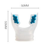 Maxbell Scuba Regulator Mouthpiece with Tie Strap Comfort Bite Replacement for Adult Blue