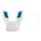 Maxbell Scuba Regulator Mouthpiece with Tie Strap Comfort Bite Replacement for Adult Blue