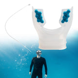 Maxbell Scuba Regulator Mouthpiece with Tie Strap Comfort Bite Replacement for Adult Blue