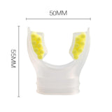 Maxbell Scuba Regulator Mouthpiece with Tie Strap Comfort Bite Replacement for Adult Yellow
