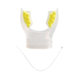 Maxbell Scuba Regulator Mouthpiece with Tie Strap Comfort Bite Replacement for Adult Yellow