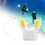 Maxbell Scuba Regulator Mouthpiece with Tie Strap Comfort Bite Replacement for Adult Yellow