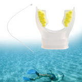 Maxbell Scuba Regulator Mouthpiece with Tie Strap Comfort Bite Replacement for Adult Yellow