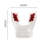 Maxbell Scuba Regulator Mouthpiece with Tie Strap Comfort Bite Replacement for Adult Red