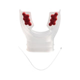 Maxbell Scuba Regulator Mouthpiece with Tie Strap Comfort Bite Replacement for Adult Red