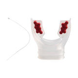 Maxbell Scuba Regulator Mouthpiece with Tie Strap Comfort Bite Replacement for Adult Red