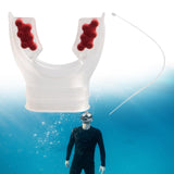 Maxbell Scuba Regulator Mouthpiece with Tie Strap Comfort Bite Replacement for Adult Red