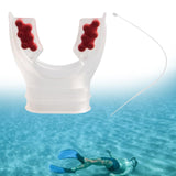 Maxbell Scuba Regulator Mouthpiece with Tie Strap Comfort Bite Replacement for Adult Red