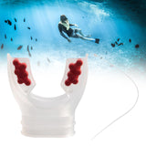 Maxbell Scuba Regulator Mouthpiece with Tie Strap Comfort Bite Replacement for Adult Red