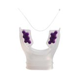 Maxbell Scuba Regulator Mouthpiece with Tie Strap Comfort Bite Replacement for Adult Violet