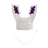Maxbell Scuba Regulator Mouthpiece with Tie Strap Comfort Bite Replacement for Adult Violet