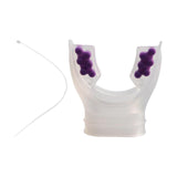 Maxbell Scuba Regulator Mouthpiece with Tie Strap Comfort Bite Replacement for Adult Violet