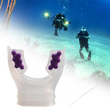 Maxbell Scuba Regulator Mouthpiece with Tie Strap Comfort Bite Replacement for Adult Violet