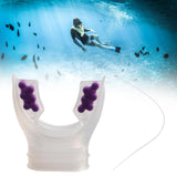 Maxbell Scuba Regulator Mouthpiece with Tie Strap Comfort Bite Replacement for Adult Violet