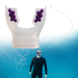 Maxbell Scuba Regulator Mouthpiece with Tie Strap Comfort Bite Replacement for Adult Violet
