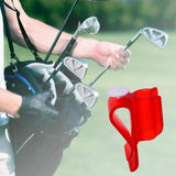 Maxbell Ball Marker Protector Organizer Golfer Golf Bag Clip On Putter Clamp Holder Red