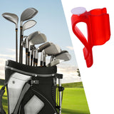 Maxbell Ball Marker Protector Organizer Golfer Golf Bag Clip On Putter Clamp Holder Red