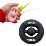 Maxbell Hand Grip Strengthener Comfortable Soft for Climbing Muscle Strengthening Black 40LB-50LB