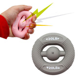 Maxbell Hand Grip Strengthener Comfortable Soft for Climbing Muscle Strengthening Gray 20LB-30LB