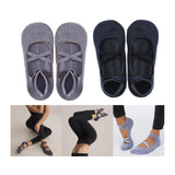 Maxbell 2 Pairs Yoga Socks for Women Backless High Quality Cotton for Fitness Ladies Violet and Blue
