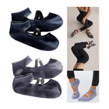 Maxbell 2 Pairs Yoga Socks for Women Backless High Quality Cotton for Fitness Ladies Violet and Blue