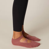 Maxbell 2 Pairs Yoga Socks for Women Backless High Quality Cotton for Fitness Ladies Pink and Red