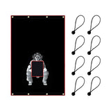 Maxbell Batting Cage Backstop Mat Heavy Duty Baseball Backstop Mat for Park Softball 183cmx122cm