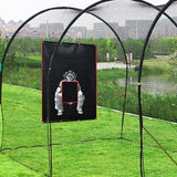 Maxbell Batting Cage Backstop Mat Heavy Duty Baseball Backstop Mat for Park Softball 244cmx183cm
